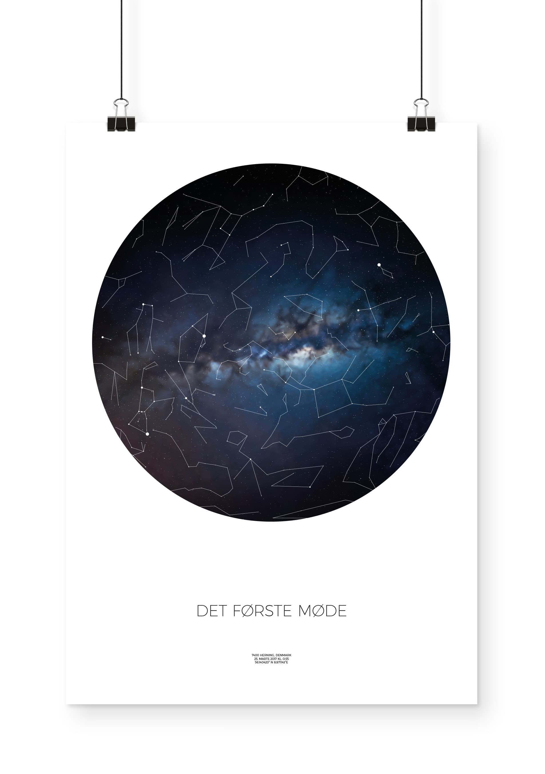 Personlig stjernekortplakat i roligt interiør